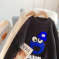 Striped cartoon sweater sweater aging shirt  5042