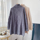 Wear a lazy Korean jacket outside the twist turtleneck sweater  4954