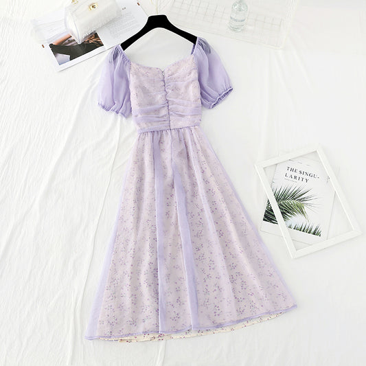 The new style of waist is thin. Hepburn can make salt and sweet skirts.  4631