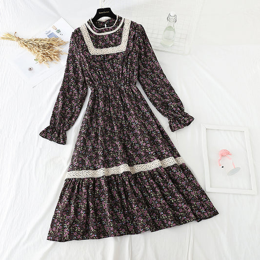 Versatile slim Floral Dress  4563