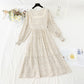 New women's Chiffon stitched hollow high-grade dress  4825