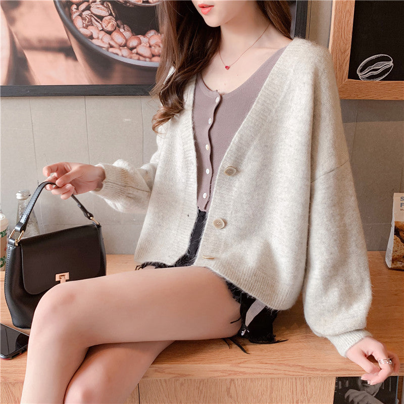 Lazy Wind kleine frisch gestrickte Strickjacke Foreign Coat 4914