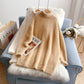 Imitation mink pink turtleneck sweater soft waxy female  4940