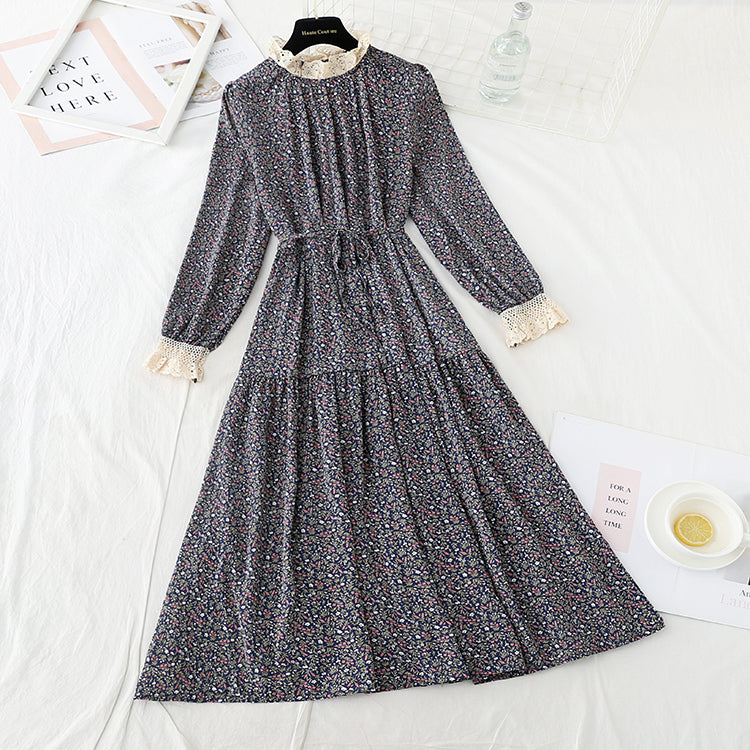 The new waist is slim, long skirt temperament is bottomed skirt  4727