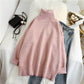 Sweater female high neck loose lazy wind  4920