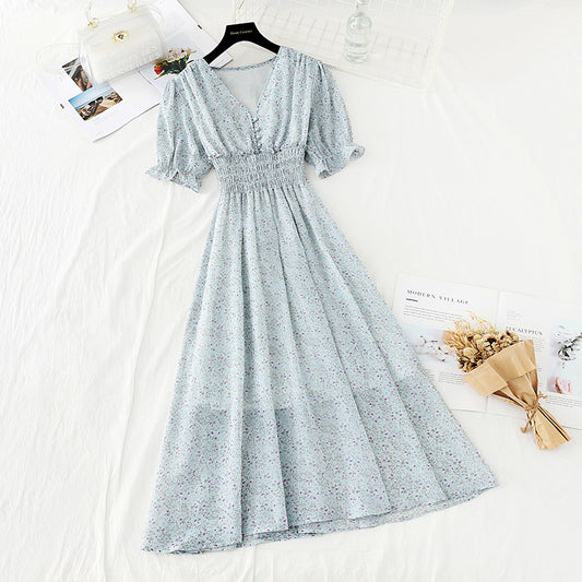 The new waist is slim and French Retro High skirt  4650