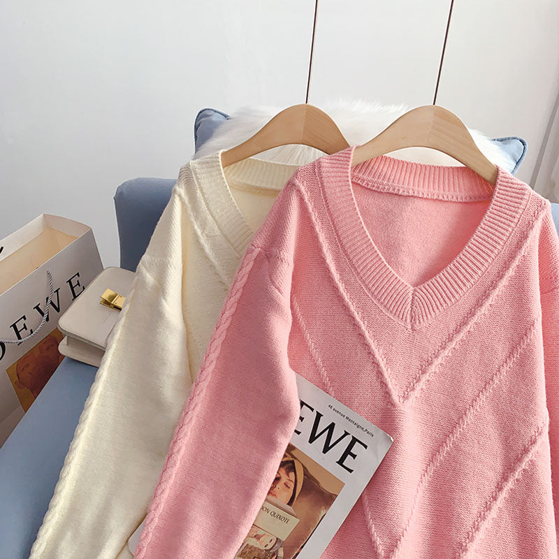 Mesh stitched loose long wool dress  4941