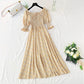 New women's Chiffon Ruffle lace up first love floral dress  4861