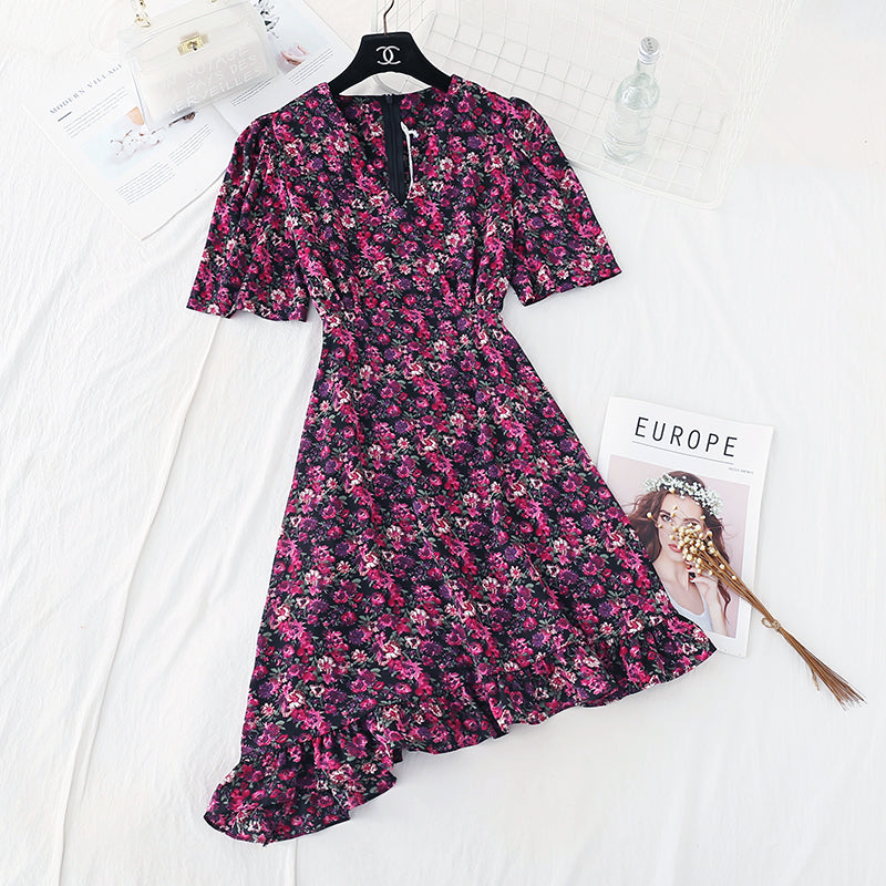 Nouvelle petite jupe queue de poisson à volants irréguliers 4582