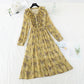 New Retro slim light mature wind broken flower pleated fairy Chiffon Skirt  4718