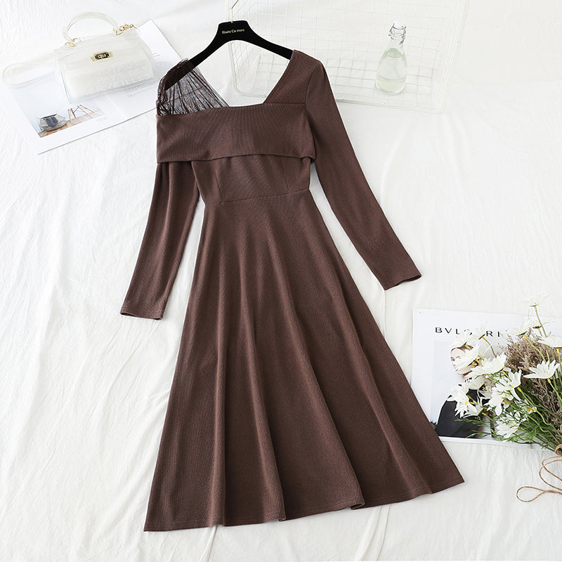 Nouvelle jupe noire polyvalente légère et luxueuse au design épuré 4565