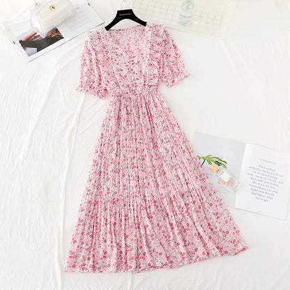 Die neue Taille ist schmal. Chiffonrock French Sanfter Wind Fairy Dress 4632