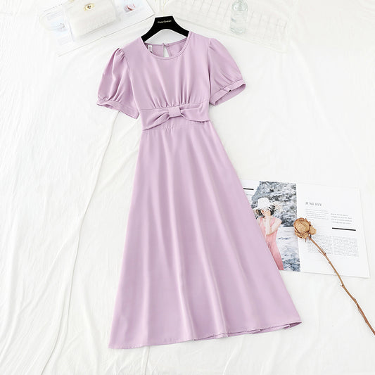 The new waist is slim, goddess style design sense, minority French skirt  4693