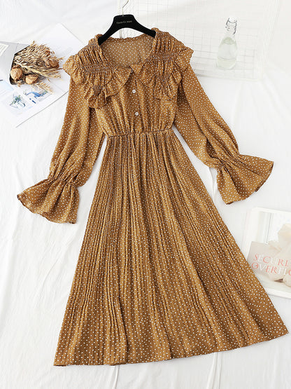 New lotus leaf sleeve elastic waist skirt fairy super fairy series  4794