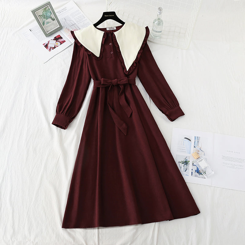 French dress women's irregular large lapel slim skirt  4750