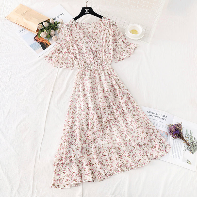 Neu Kikyo First Love Mori Chiffonrock mit unregelmäßigen Rüschen 4589