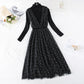 New sweater over knee mesh celebrity small fragrance suit long skirt  4766