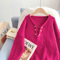 Medium length sweater lazy style sweater top  4960
