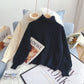 High neck twist sweater versatile bottomed sweater top  4955