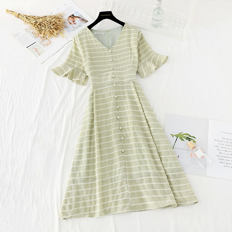 New Kikyo Mori long skirt with slim waist and gentle wind  4639