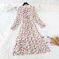 New French Vintage Chiffon lotus leaf side long skirt fairy super fairy series  4696