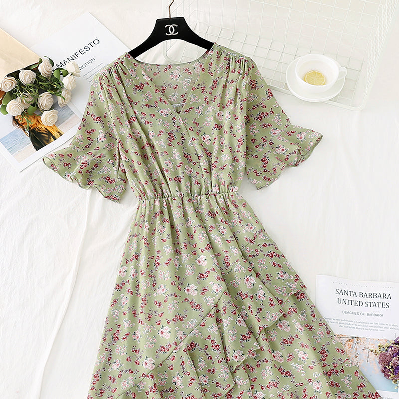 Neu Kikyo First Love Mori Chiffonrock mit unregelmäßigen Rüschen 4589