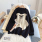 Pink cute bear sweater women's sweet sweater top  4930