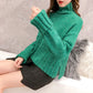 Retro High Neck Japanese sweater for women to wear Hong Kong Style  4912