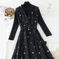 New dress autumn winter christmas fashion suit two-piece skirt  4799