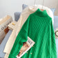 New loose lazy style sweater high neck sweater women  4922