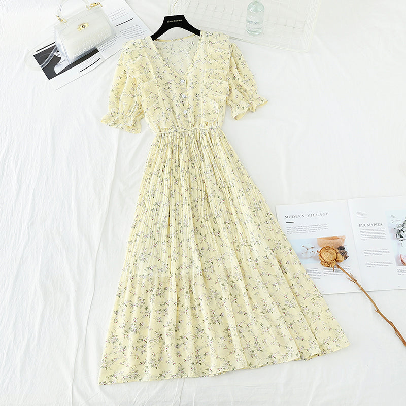 The new waist is slim, and the long skirt fairy is super fairy  4515