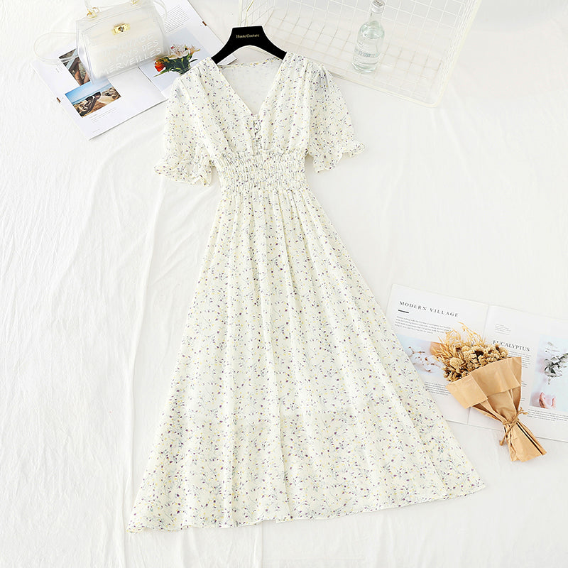 The new waist is slim and French Retro High skirt  4650