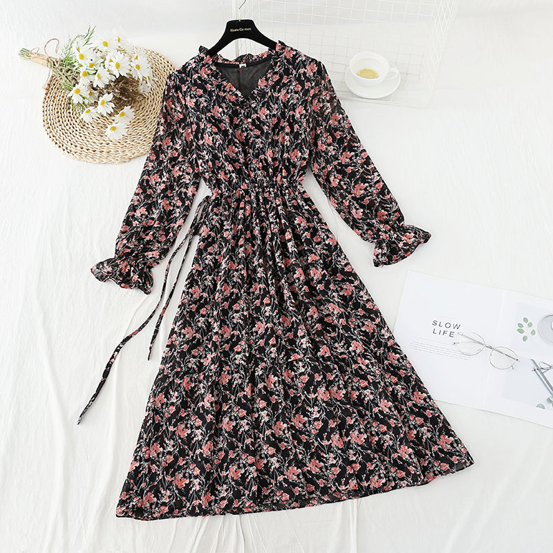 Das neue französische Minderheitenkleid im Retro-Stil hat einen Kordelzug in der Taille 4572