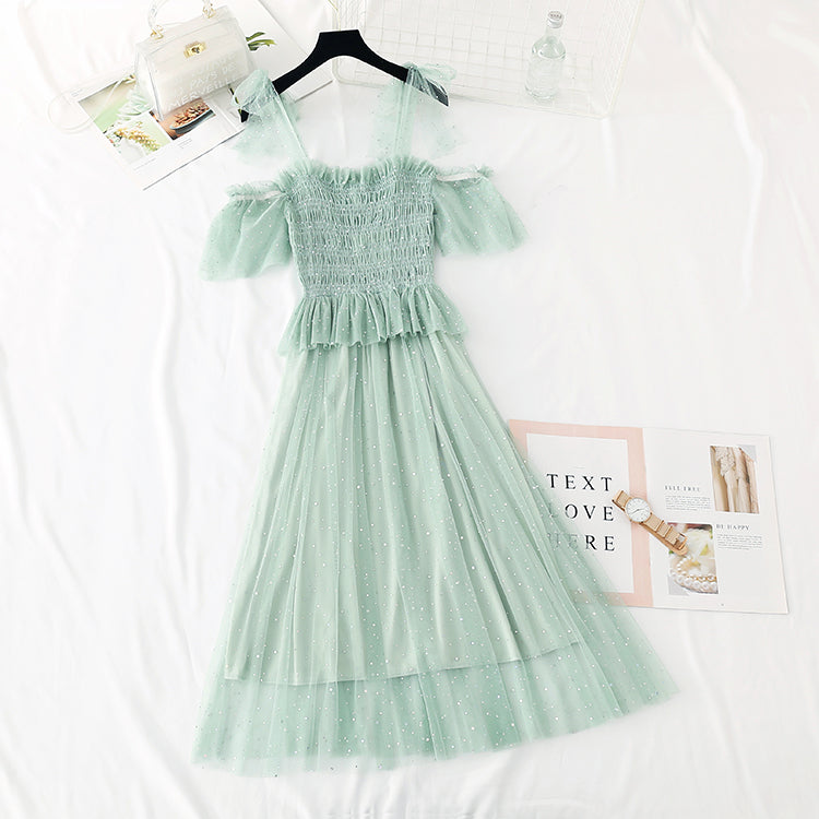 The new waist is slim, French retro skirt  4391