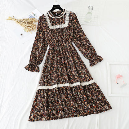 Versatile slim Floral Dress  4563