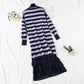 Super loose stripe knit dress  4445