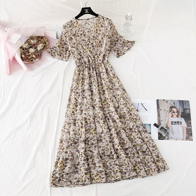 Neuer Stil, sanfter Wind, schmale Taille, großer französischer Retro-Swing-Rock 4603