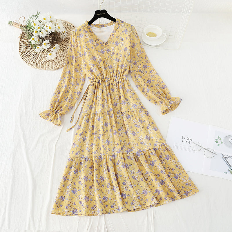 Das neue französische Minderheitenkleid im Retro-Stil hat einen Kordelzug in der Taille 4572