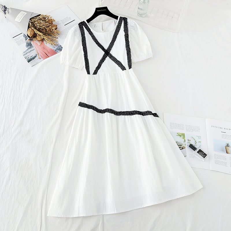 The new waist is slim, and Sen Department is an irregular long skirt  4680