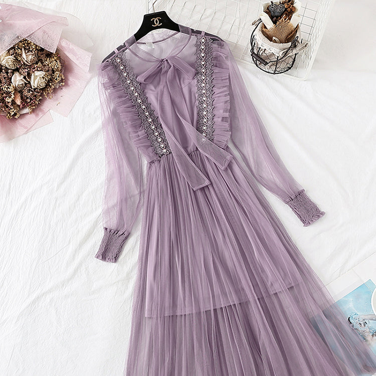 French retro skirt, super xiansen series, waist closing, slim temperament  4367