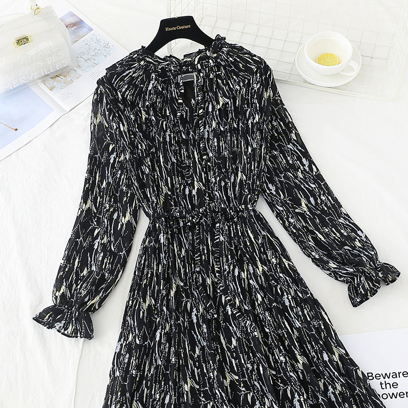 The new fairy super xiansen series has a slim waist and chiffon skirt  4706