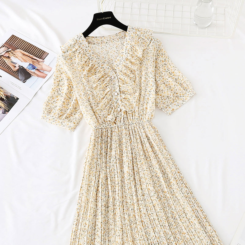 New French little fairy super xiansen series Kikyo first love long skirt  4596