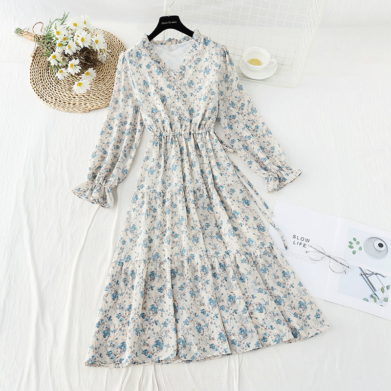 Das neue französische Minderheitenkleid im Retro-Stil hat einen Kordelzug in der Taille 4572