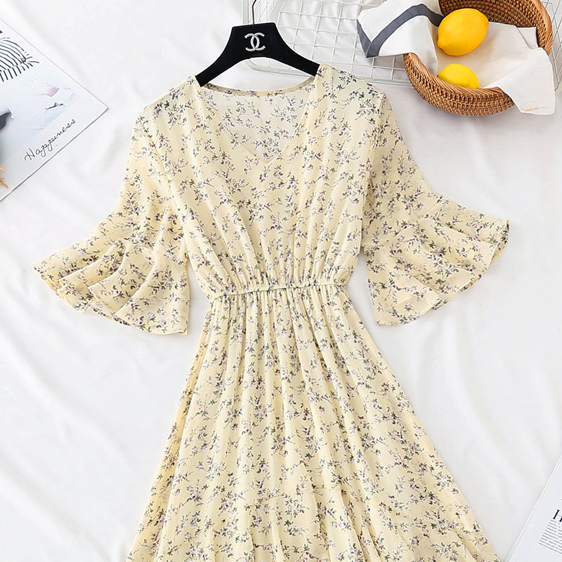 La nouvelle taille est fine. Jupe en mousseline de soie fée super xiansen jupe longue 4601