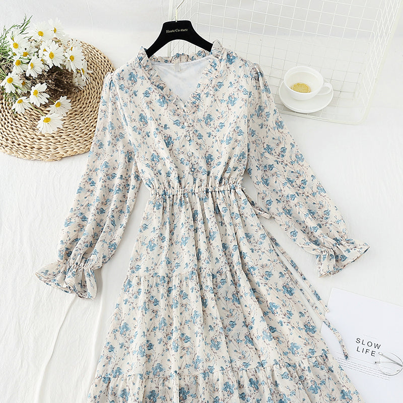 Das neue französische Minderheitenkleid im Retro-Stil hat einen Kordelzug in der Taille 4572