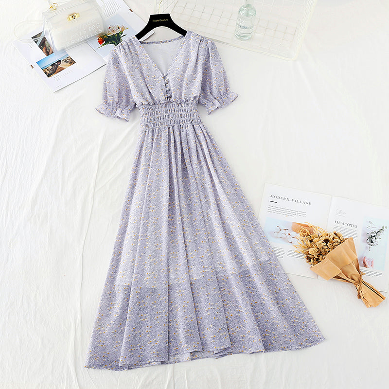 The new waist is slim and French Retro High skirt  4650