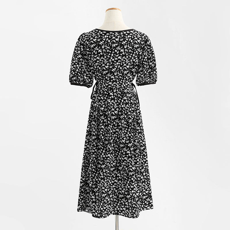 New chiffon dress with slim waist  4279