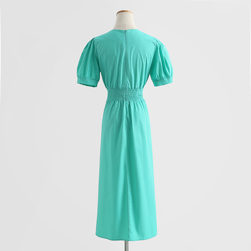 New fashion waist closing temperament high sense long skirt  4284