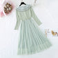 Aging baby collar dress female French first love small fragrance  4303