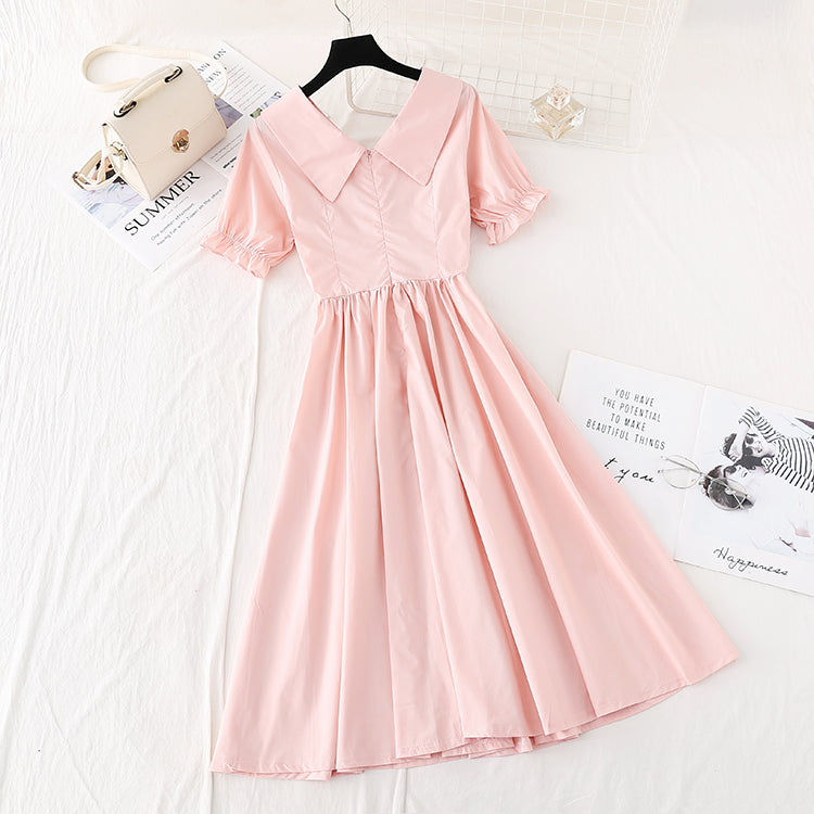 High waist French long skirt fairy super xiansen system shows thin waist 4141